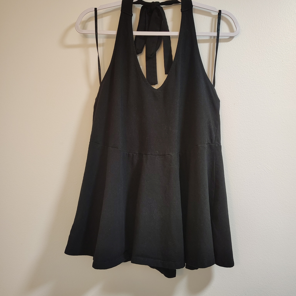 Torrid Black Halter Top Blouse